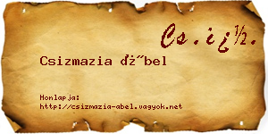 Csizmazia Ábel névjegykártya
